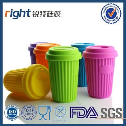350ml 100- Pure Silicone Thick Coffee Cups